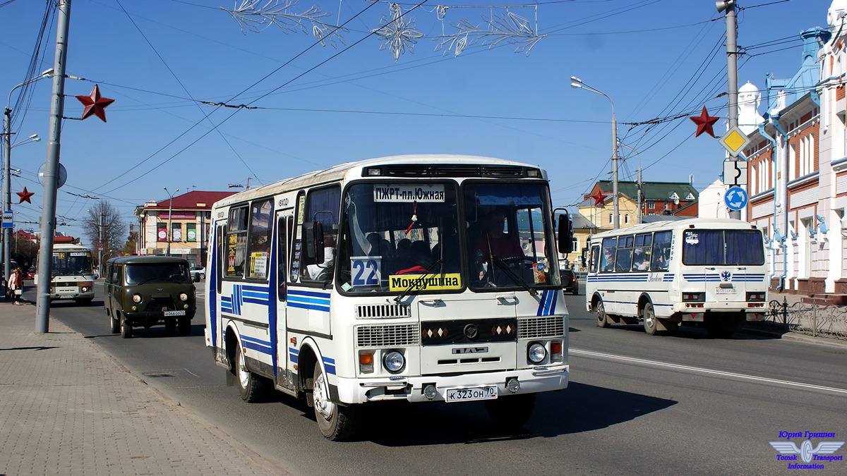 Томская область, ПАЗ-32051-110 № К 323 ОН 70