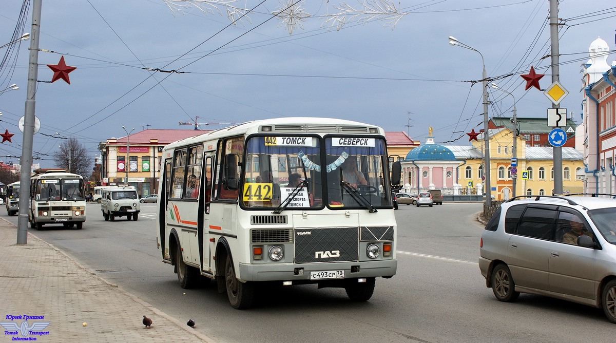 Томская область, ПАЗ-32054 № С 493 СР 70