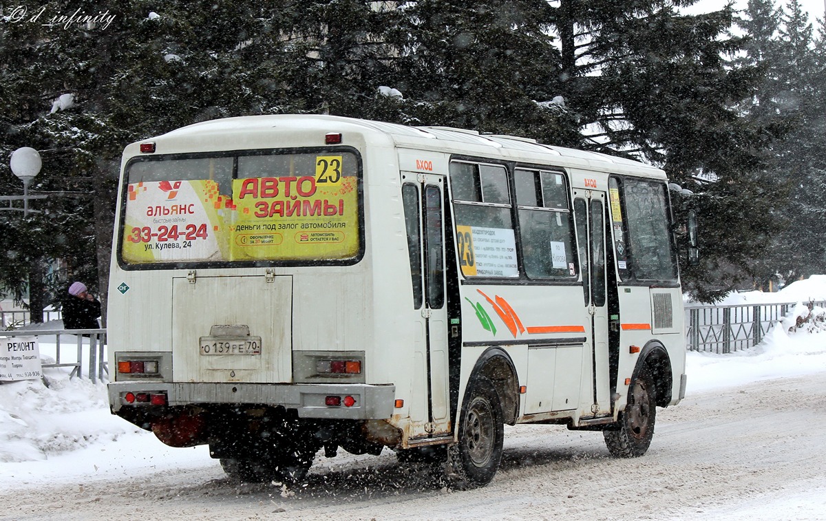 Томская вобласць, ПАЗ-32054 № О 139 РЕ 70