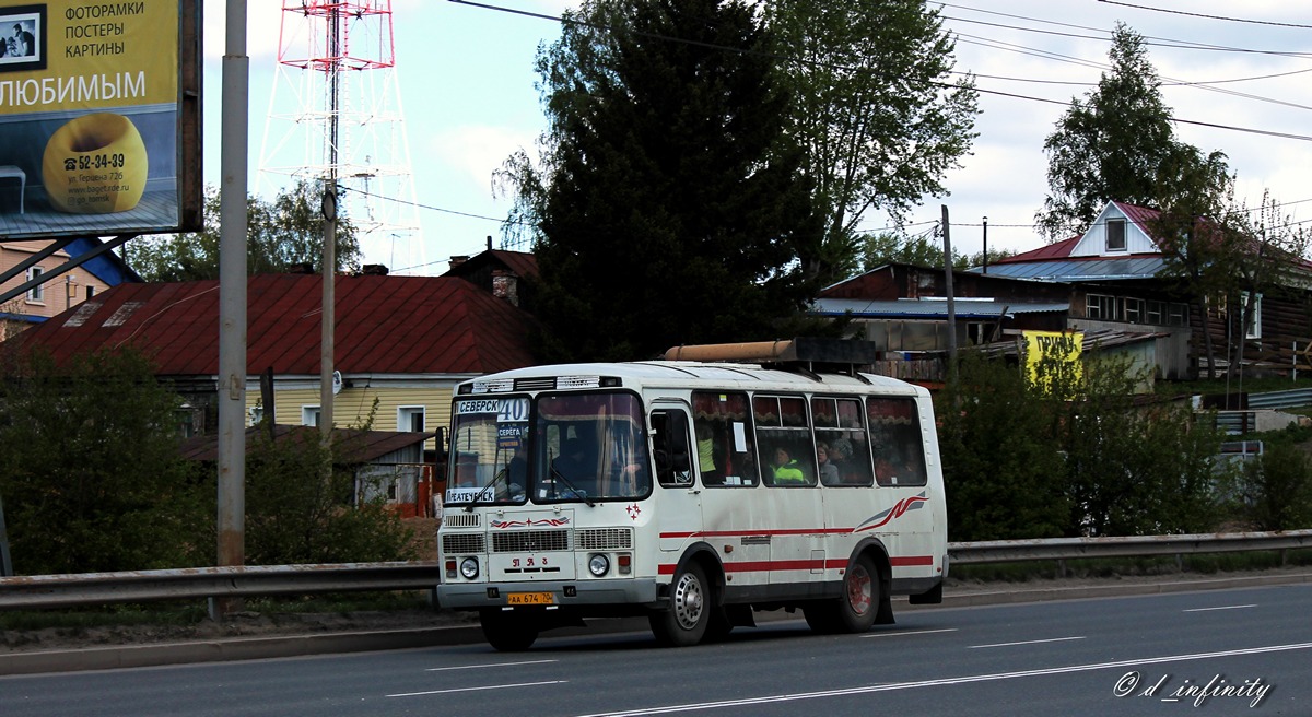 Томская область, ПАЗ-32054 № АА 674 70