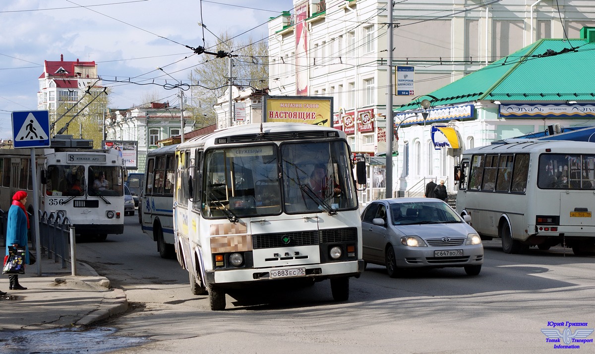 Томская область, ПАЗ-3205-110 № О 883 ЕС 70