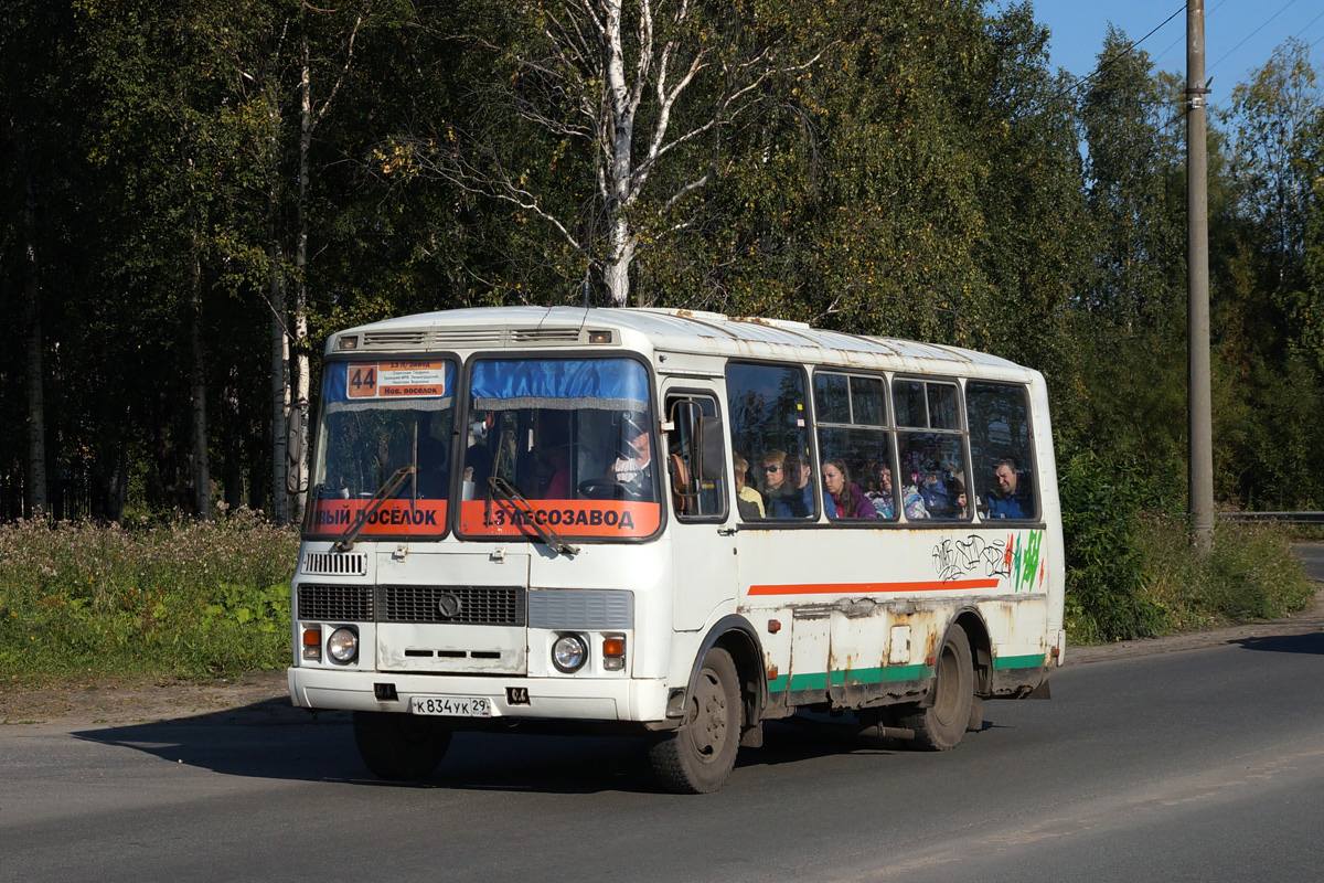 Архангельская область, ПАЗ-32054 № К 834 УК 29