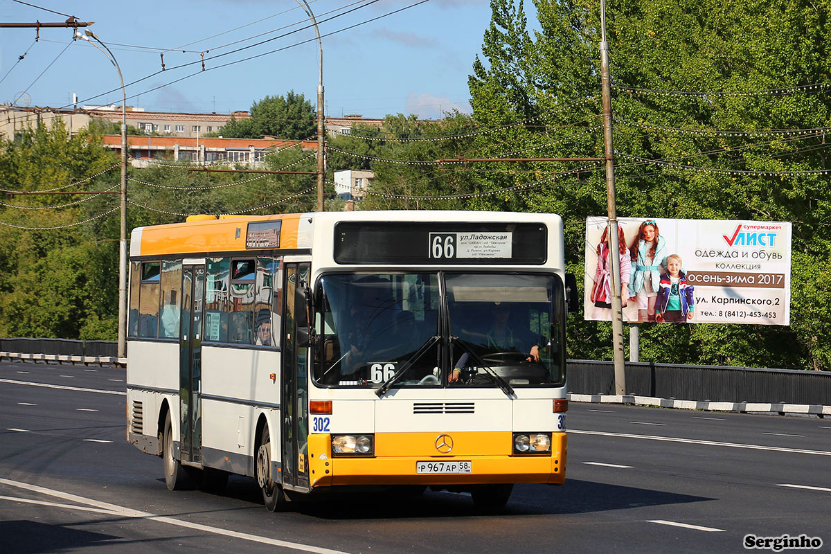 Пензенская область, Mercedes-Benz O405 № Р 967 АР 58