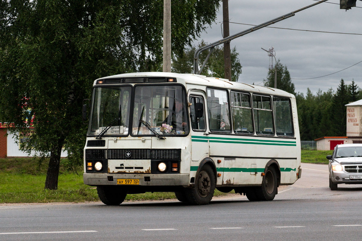 Нижегородская область, ПАЗ-32053 № АУ 597 52