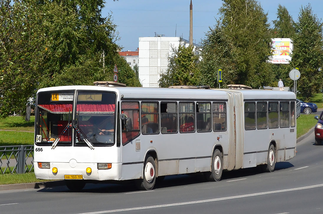 Псковская область, Mercedes-Benz O345G № 686