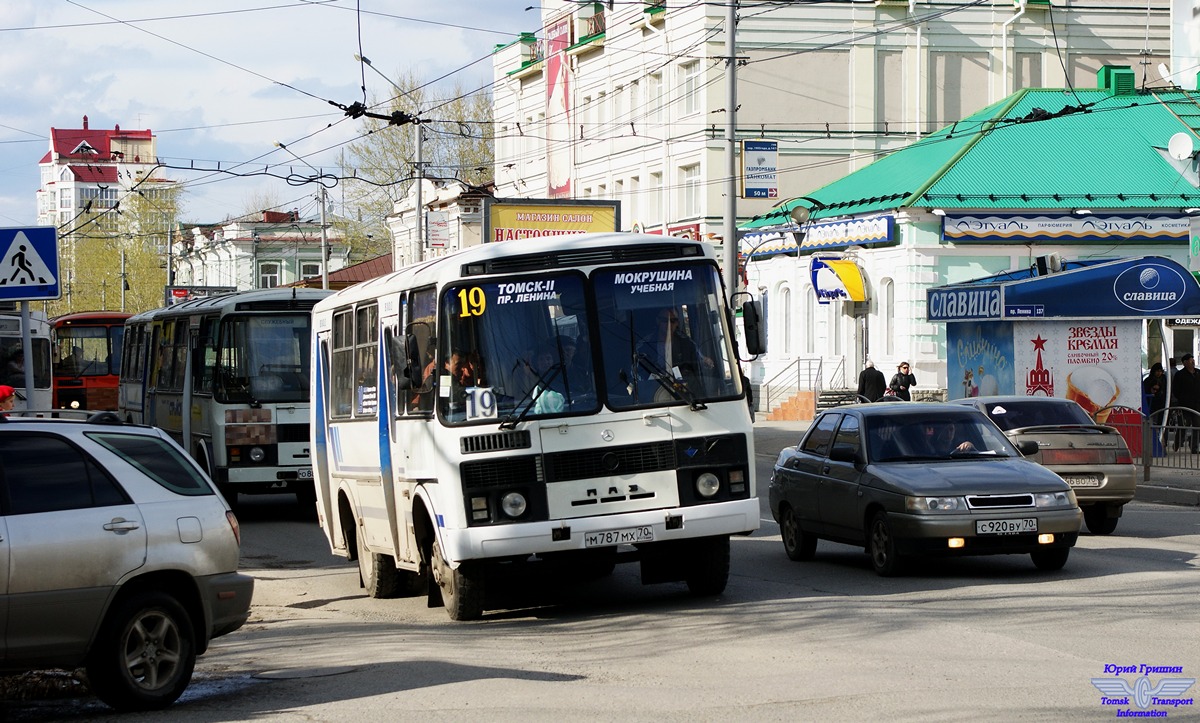 Томская область, ПАЗ-32051-110 № М 787 МХ 70 — Фото — Автобусный транспорт