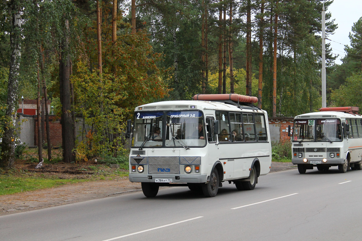 Томская область, ПАЗ-32053 № К 384 НТ 70