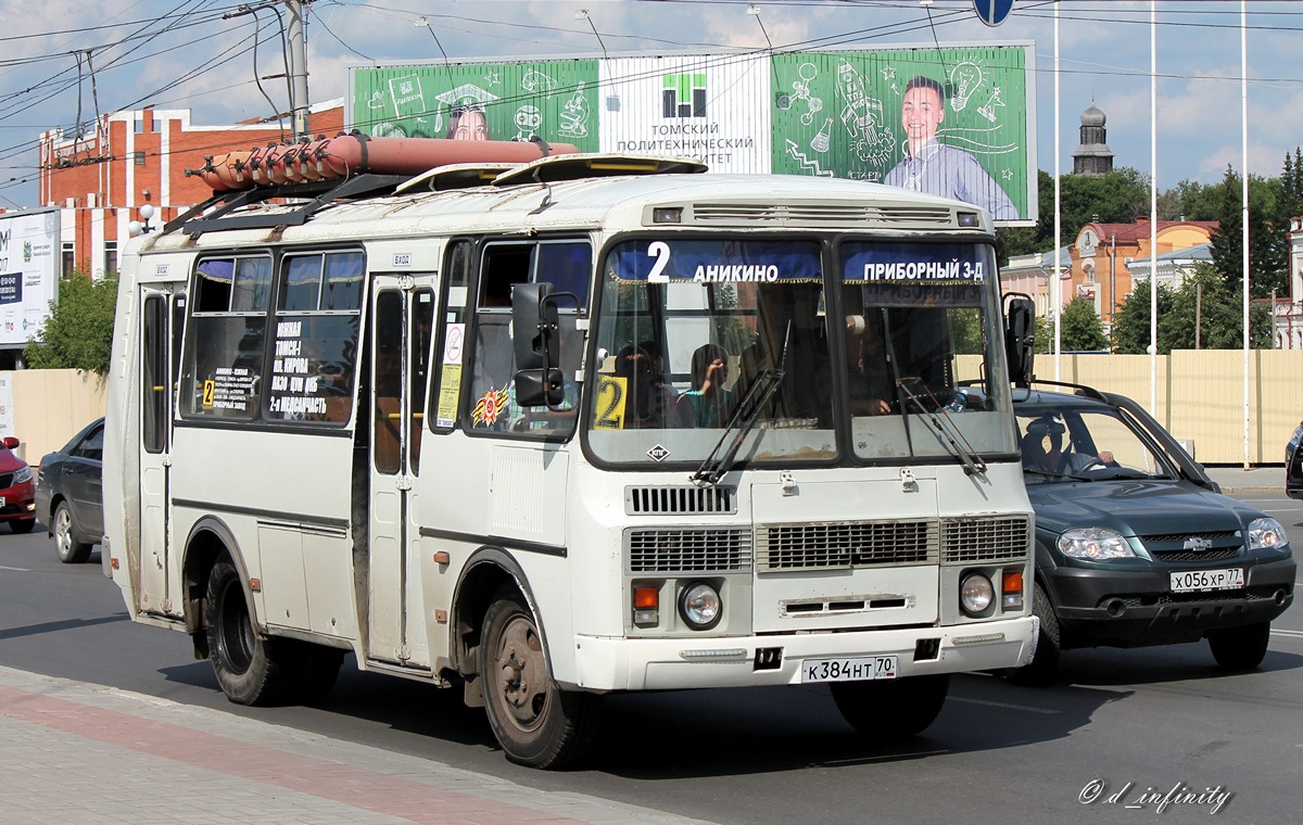 Томская область, ПАЗ-32053 № К 384 НТ 70