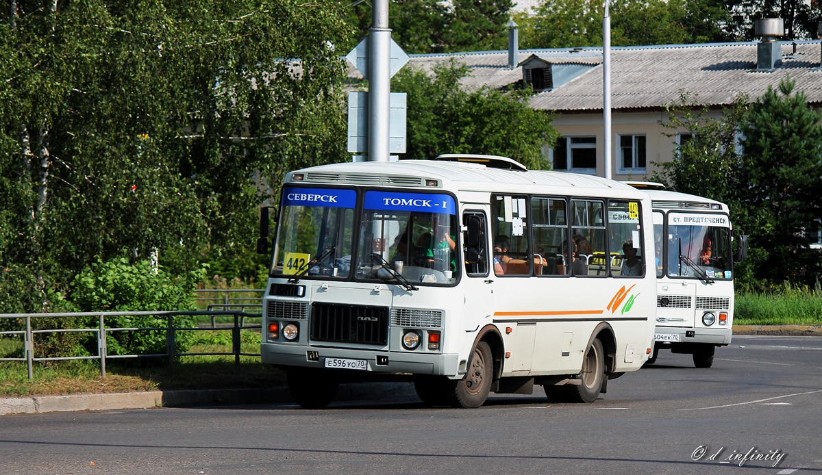 Томская область, ПАЗ-32054 № Е 596 УО 70