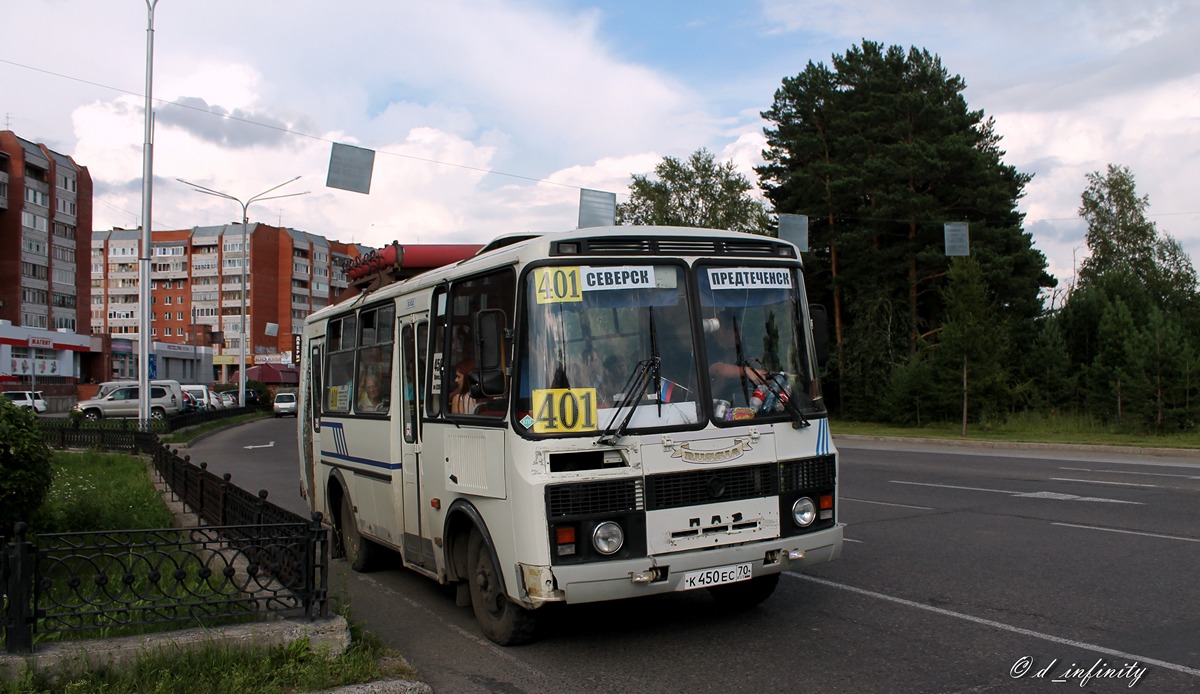 Томская область, ПАЗ-32054 № К 450 ЕС 70