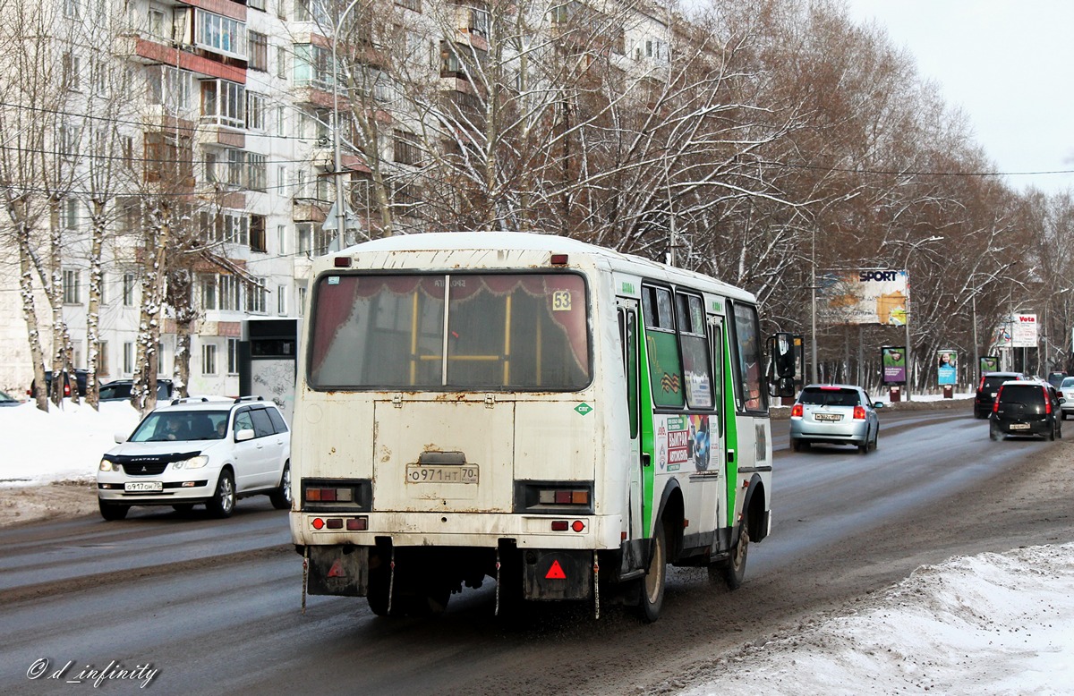 Томская область, ПАЗ-32054 № О 971 НТ 70