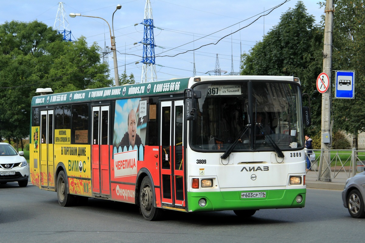 Санкт-Петербург, ЛиАЗ-5293.60 № 3809