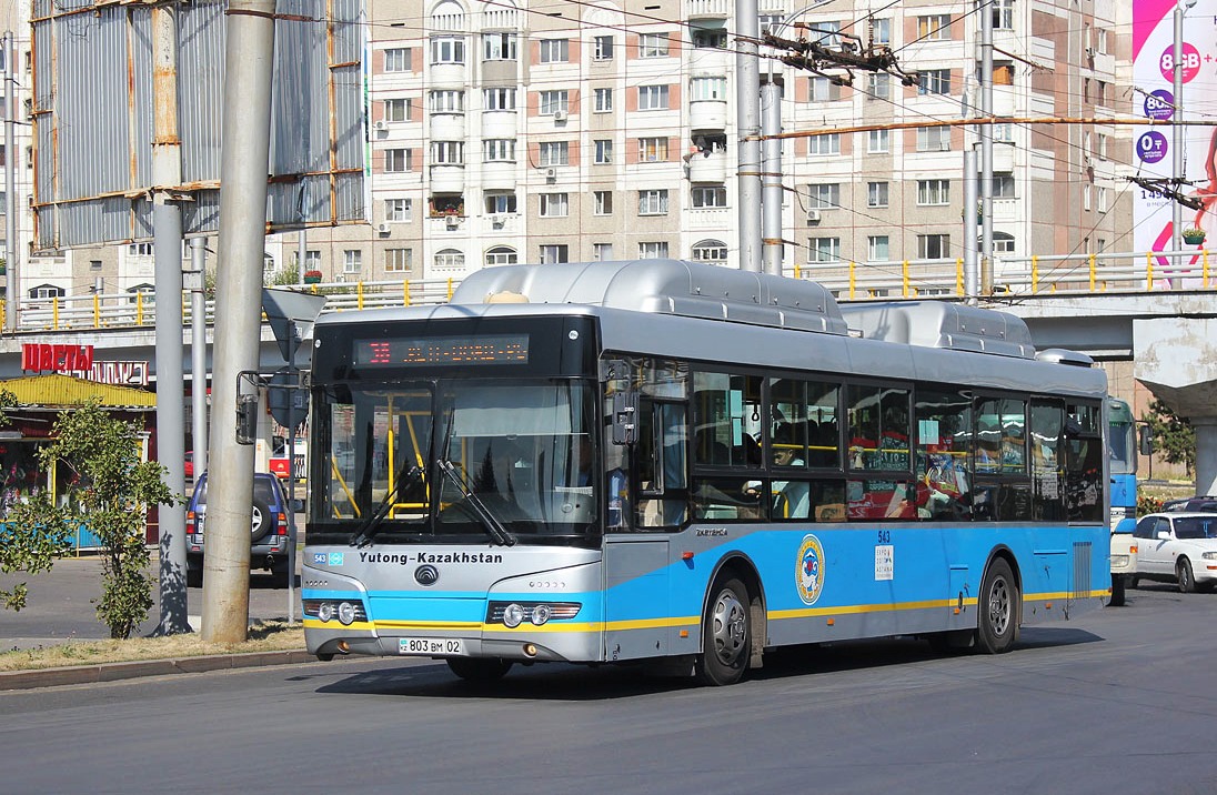 Алматы, Yutong ZK6118HGA № 543