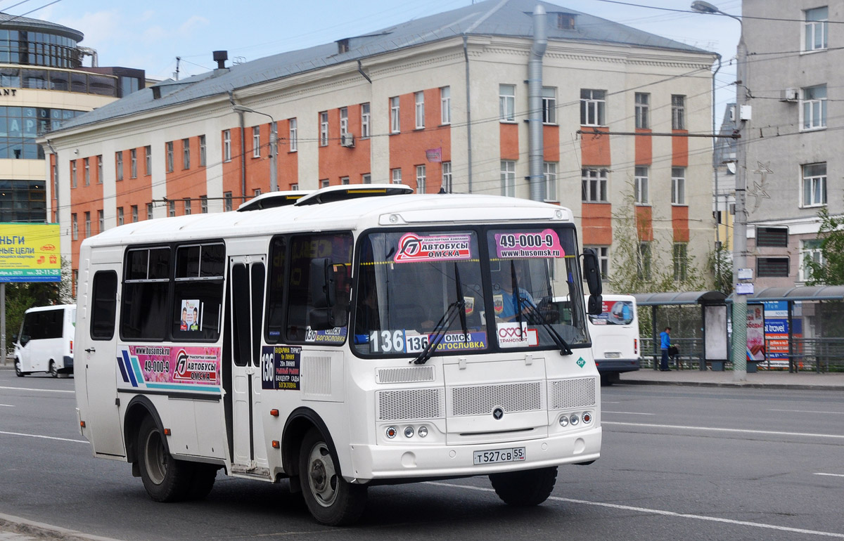 Омская область, ПАЗ-32053 № Т 527 СВ 55