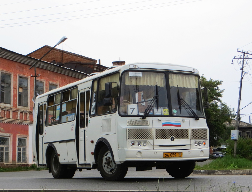 Удмуртия, ПАЗ-32054 № ОА 059 18