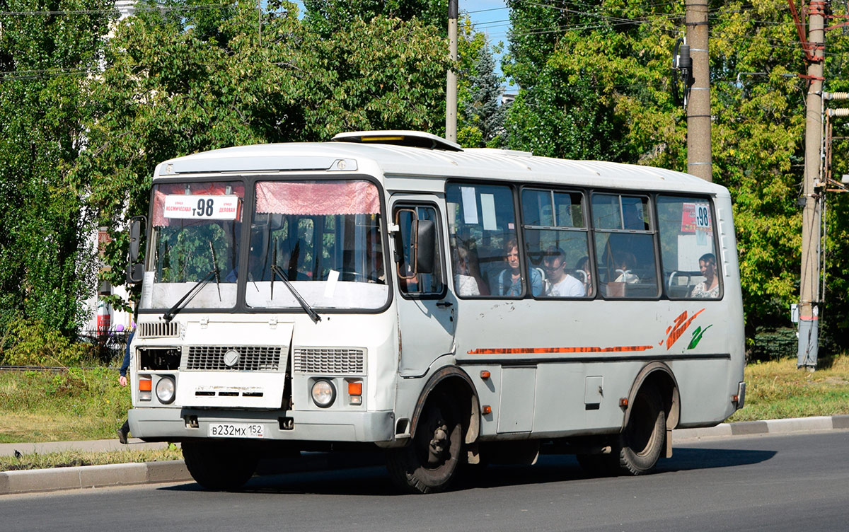 Нижегородская область, ПАЗ-32054 № В 232 МХ 152