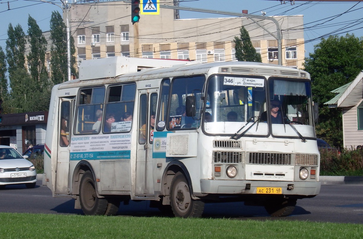 Липецкая область, ПАЗ-32054 № АС 231 48