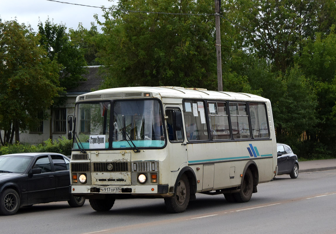 Тверская область, ПАЗ-32053 № Н 917 ОР 69