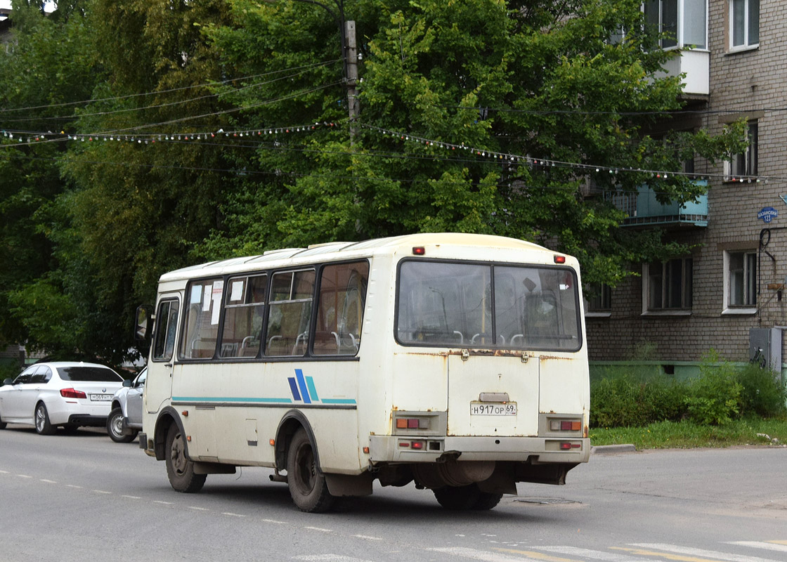 Тверская область, ПАЗ-32053 № Н 917 ОР 69