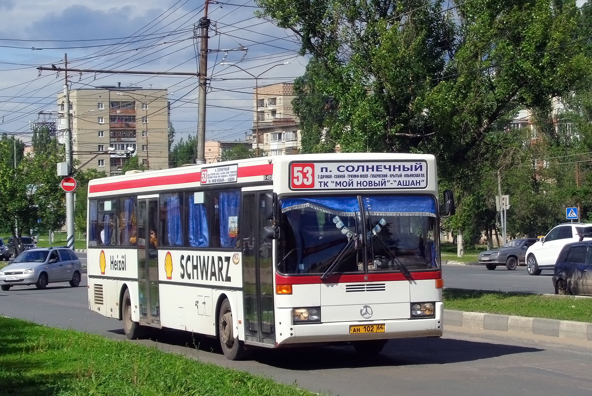 Саратовская область, Mercedes-Benz O405 № АН 102 64