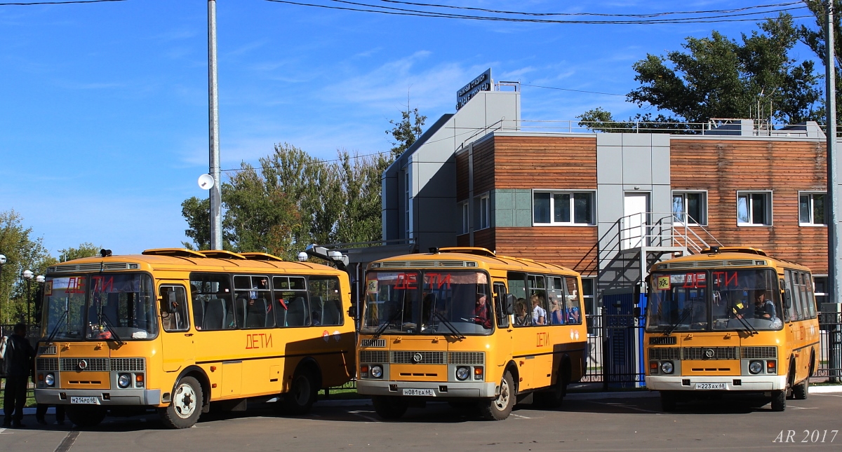 Тамбовская область, ПАЗ-32053-70 № М 214 РО 68; Тамбовская область, ПАЗ-32053-70 № Н 081 ЕА 68; Тамбовская область, ПАЗ-32053-70 № Н 223 АХ 68; Тамбовская область — Разные фотографии