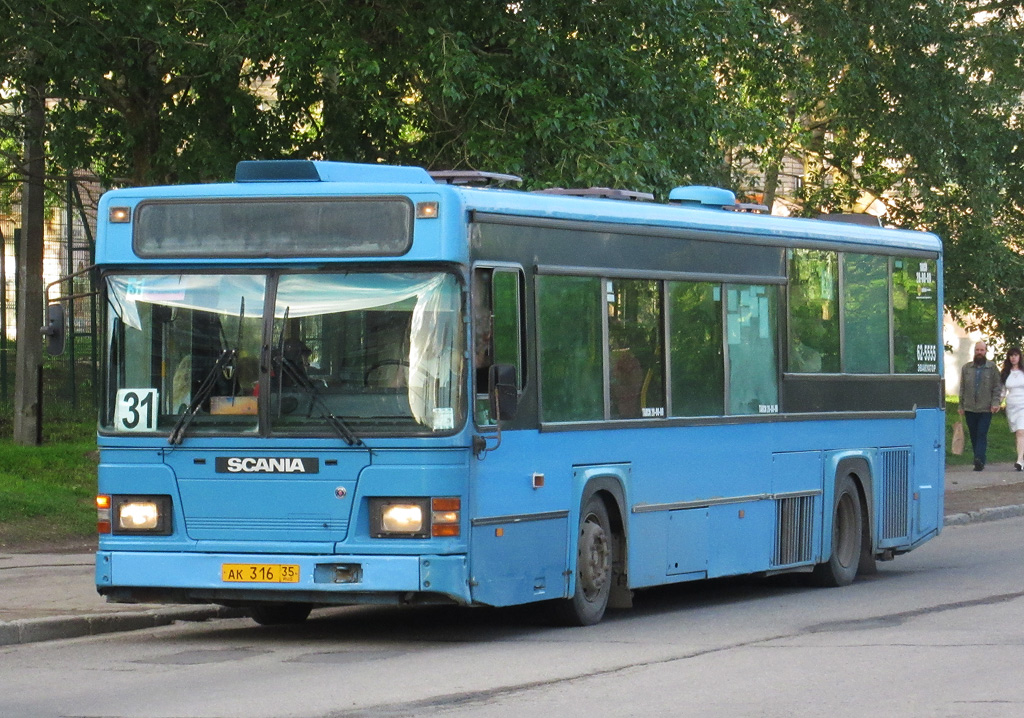 Вологодская область, Scania CN113CLL MaxCi № АК 316 35