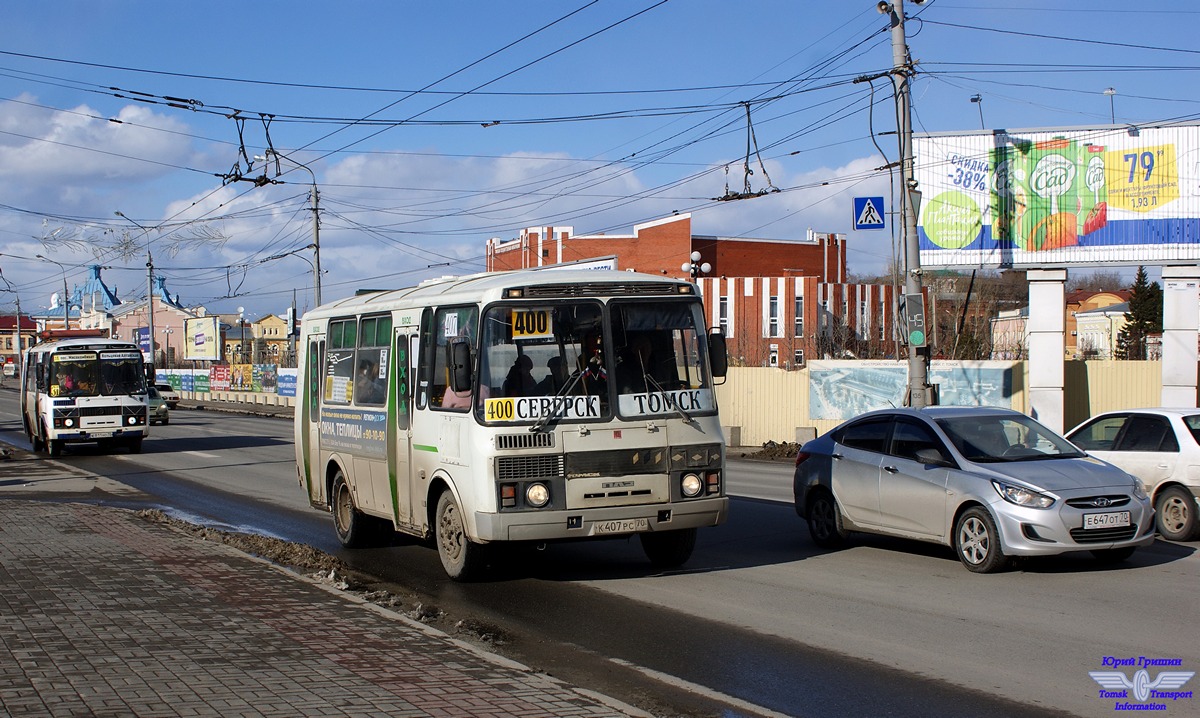 Томская область, ПАЗ-32054 № К 407 РС 70