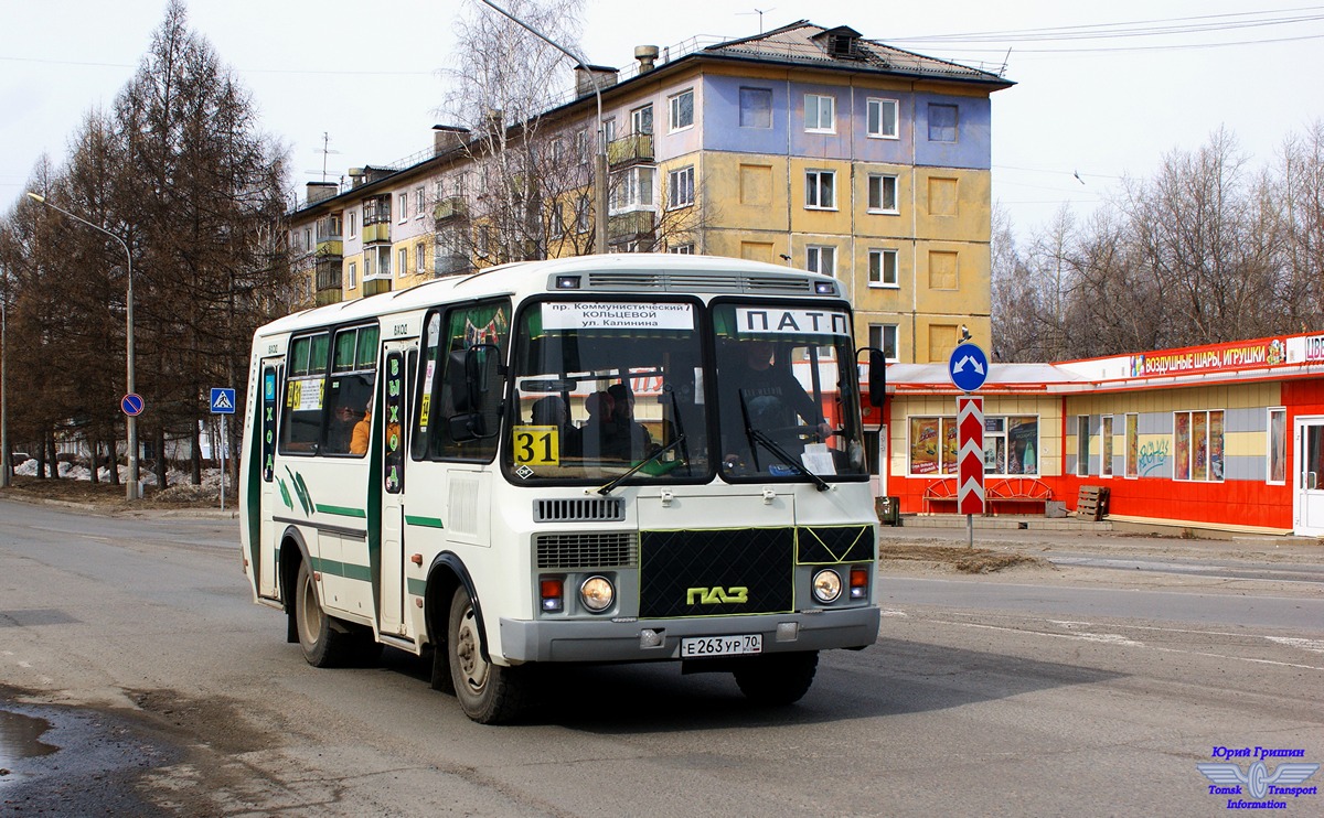 Томская область, ПАЗ-32054 № Е 263 УР 70