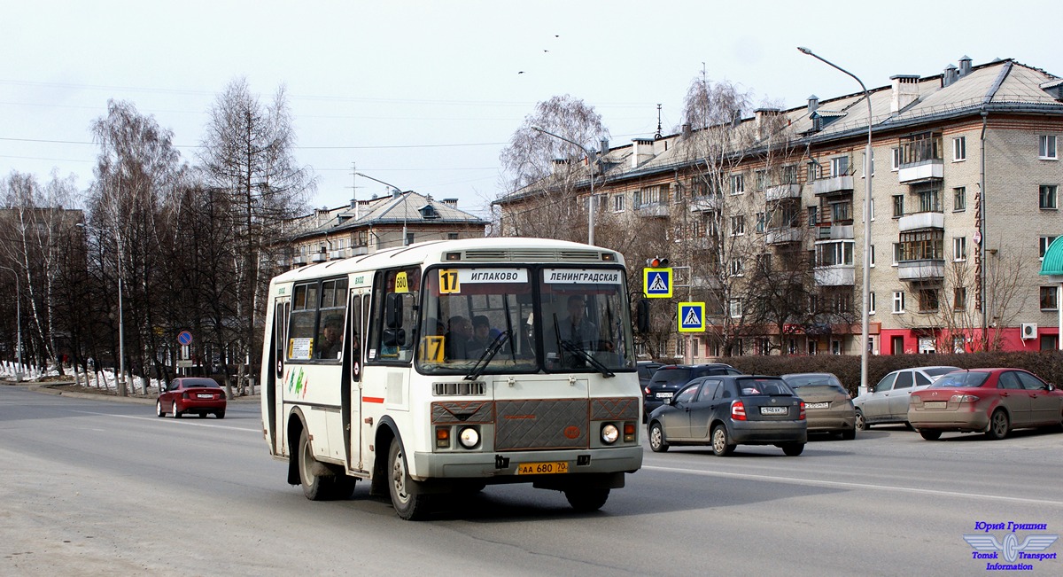 Томская область, ПАЗ-32054 № АА 680 70