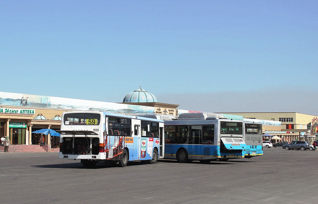 Almaty, Daewoo BS106 (SemAZ) # 1899; Almaty — Final bus stops