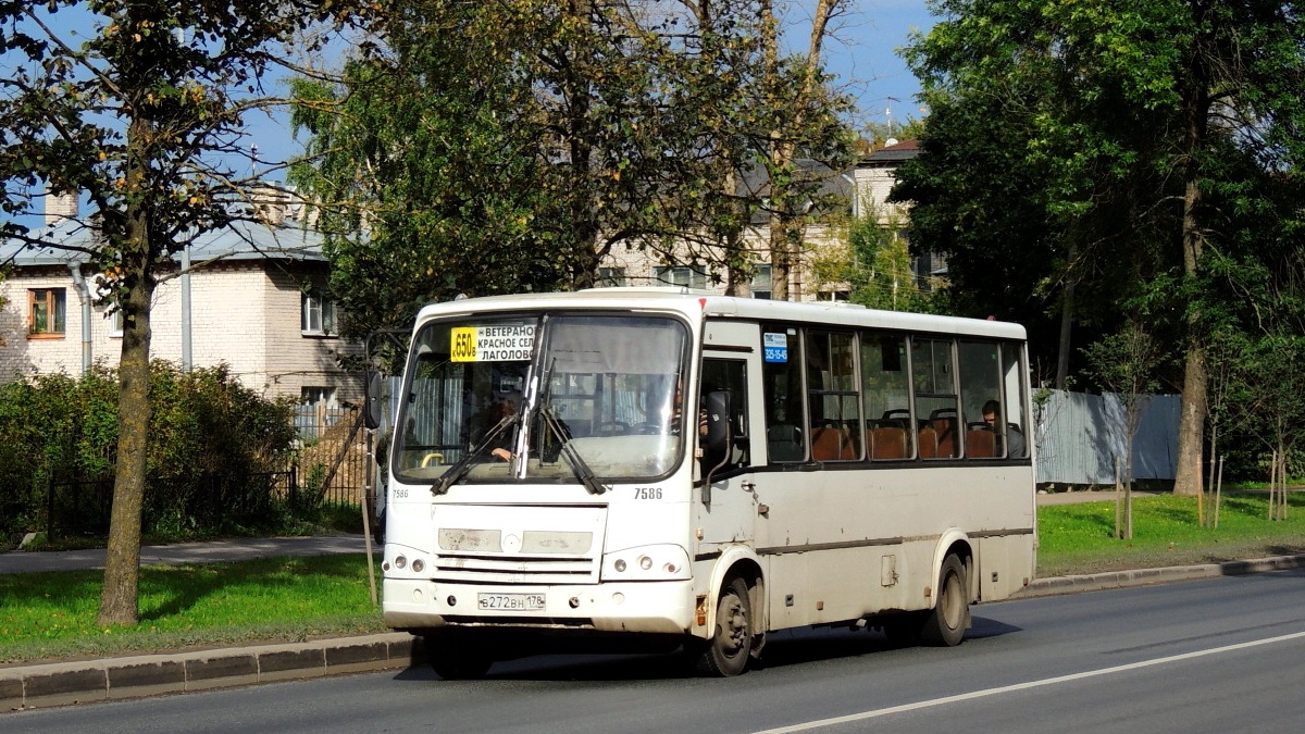 Санкт-Петербург, ПАЗ-320412-05 № 7586