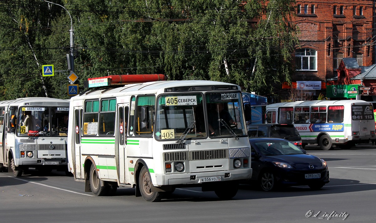 Томская область, ПАЗ-32054 № Е 556 УО 70