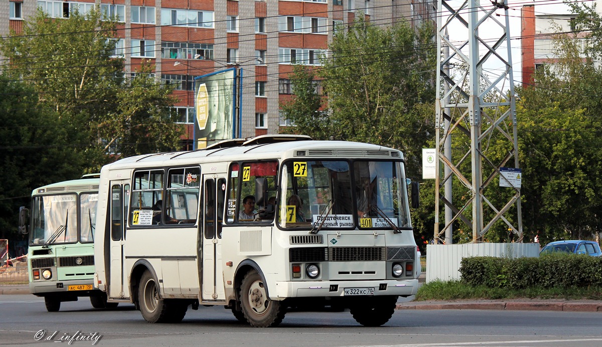 Томская область, ПАЗ-32054 № К 322 КС 70