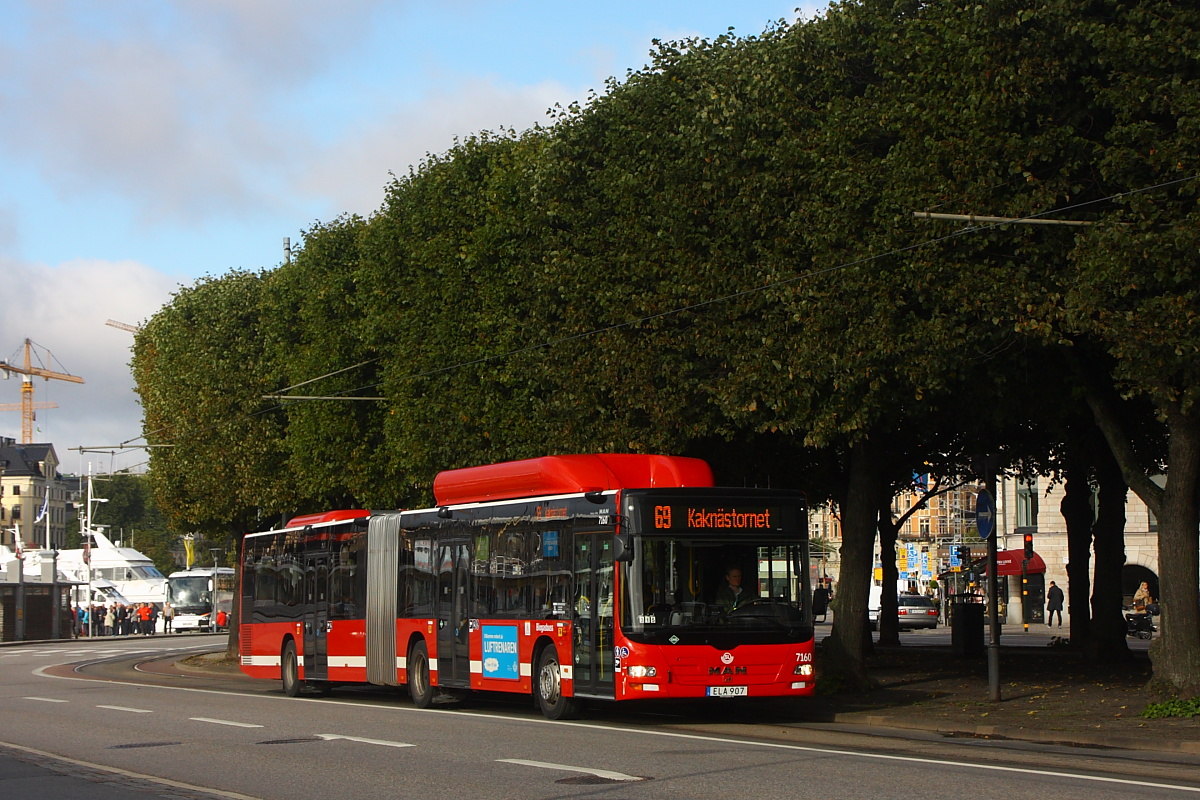 Швеция, MAN A23 Lion's City G NG313 CNG № 7160