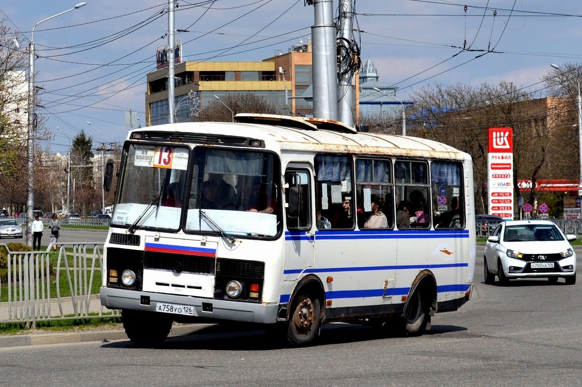 Ставропольский край, ПАЗ-32053 № А 758 УО 126