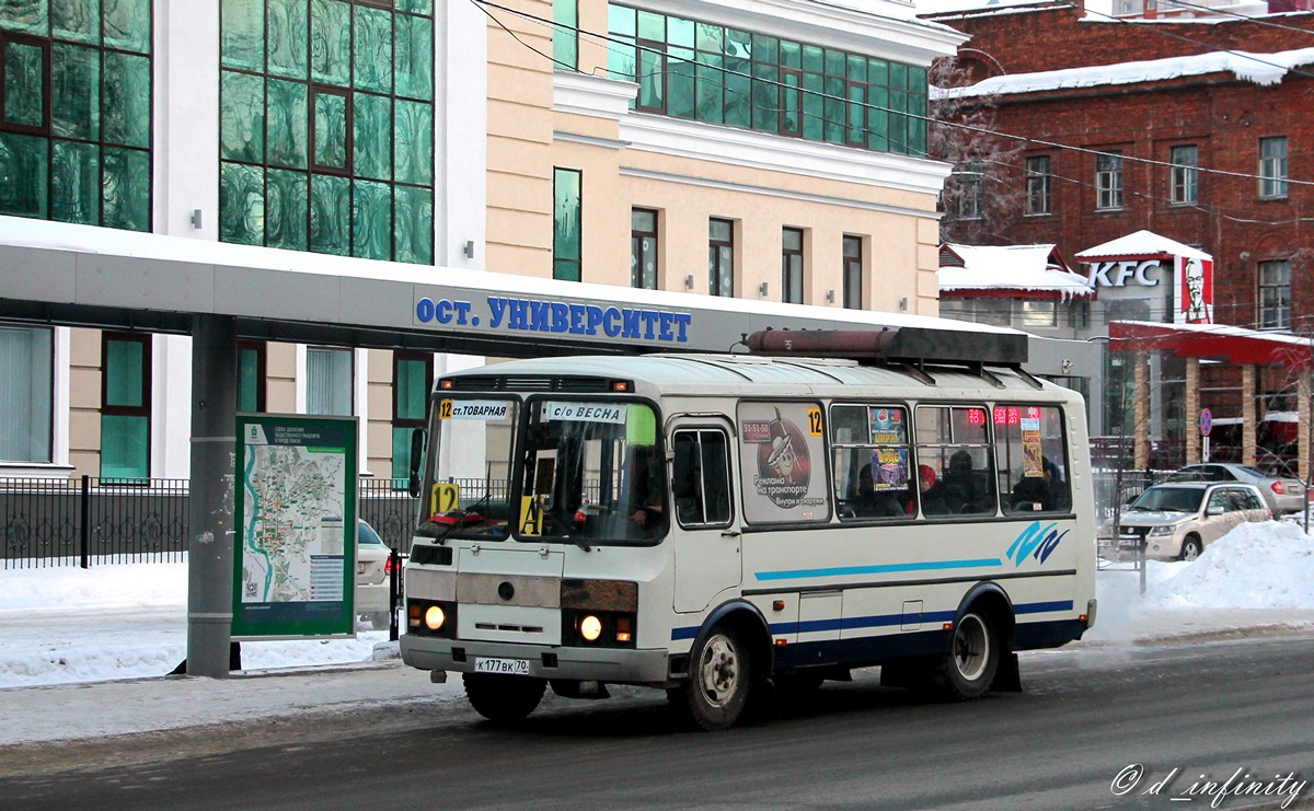 Томская область, ПАЗ-32054 № К 177 ВК 70