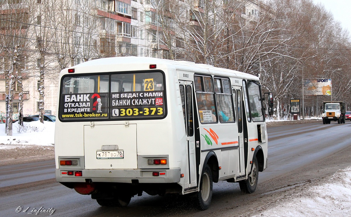 Tomská oblast, PAZ-32054 č. К 787 ВО 70