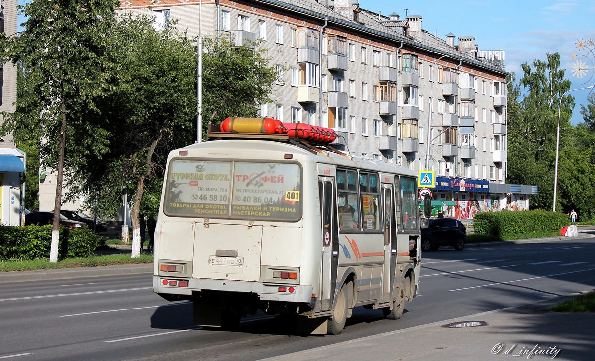 Томская область, ПАЗ-32054 № Е 447 МВ 70