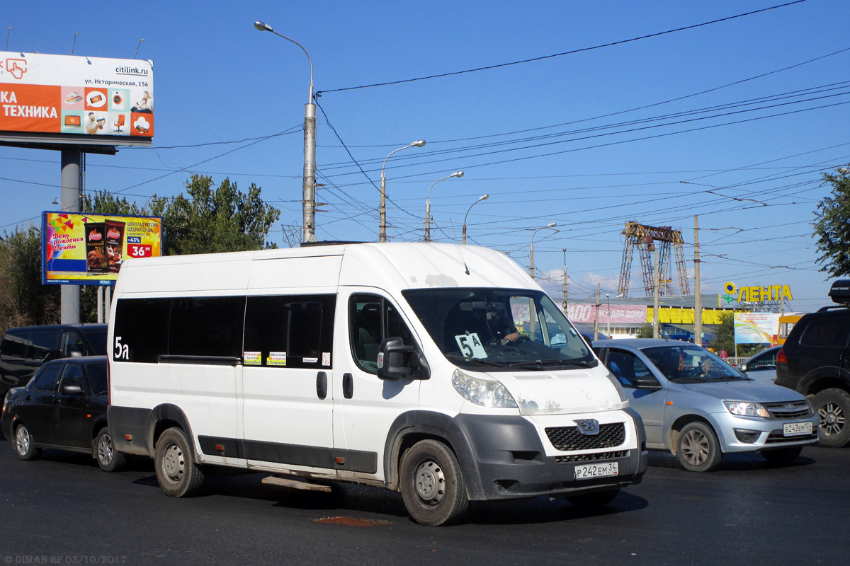 Волгоградская область, Нижегородец-2227SK (Peugeot Boxer) № Р 242 ЕМ 34