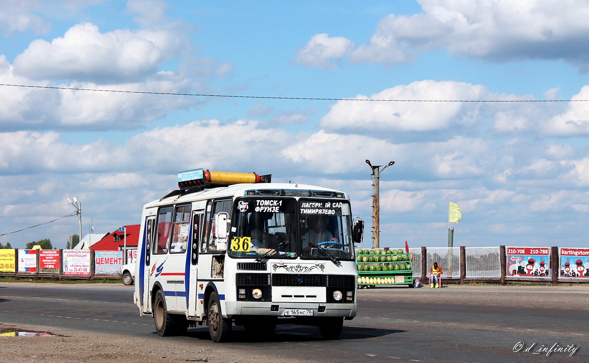 Томская область, ПАЗ-32054 № Е 165 НС 70