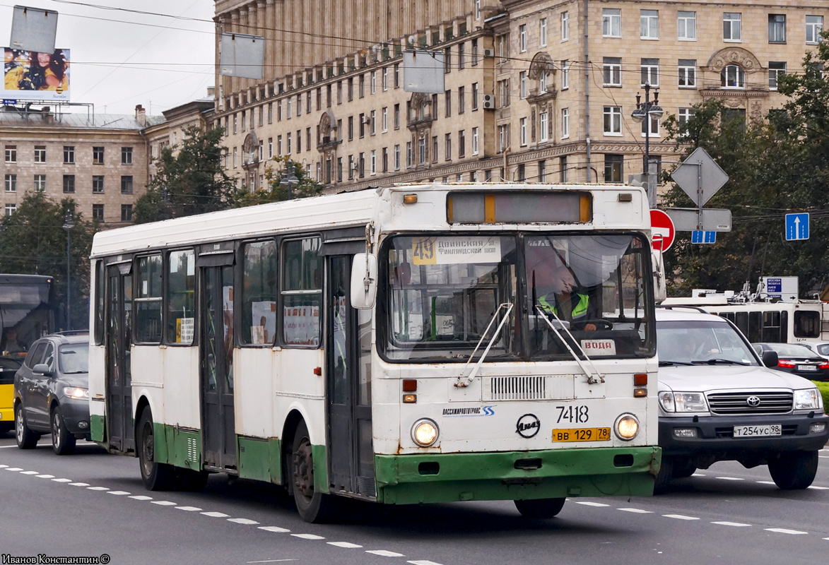 Санкт-Петербург, ЛиАЗ-5256.25 № 7418