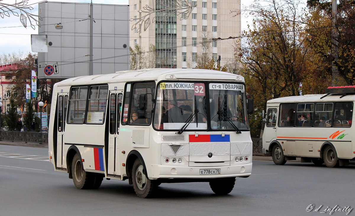 Томская область, ПАЗ-32054 № Е 778 СХ 70