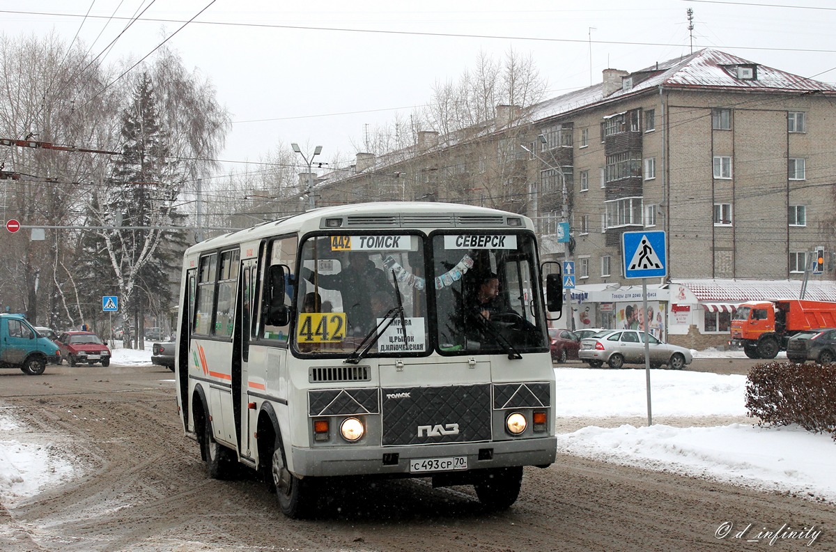 Томская область, ПАЗ-32054 № С 493 СР 70