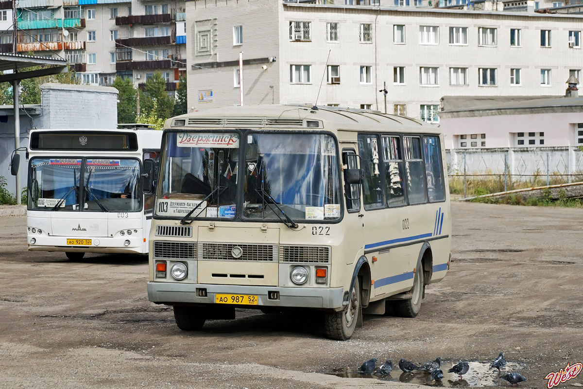 Нижегородская область, ПАЗ-32054 № 022