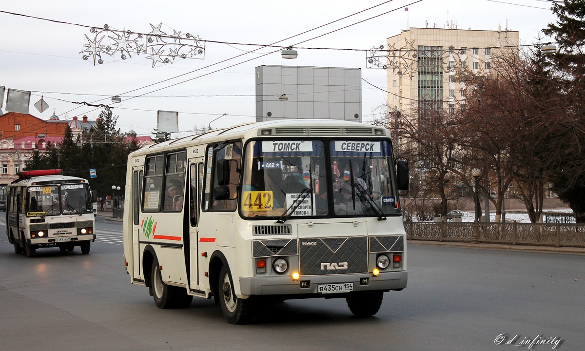 Tomská oblast, PAZ-32054 č. В 435 СН 154