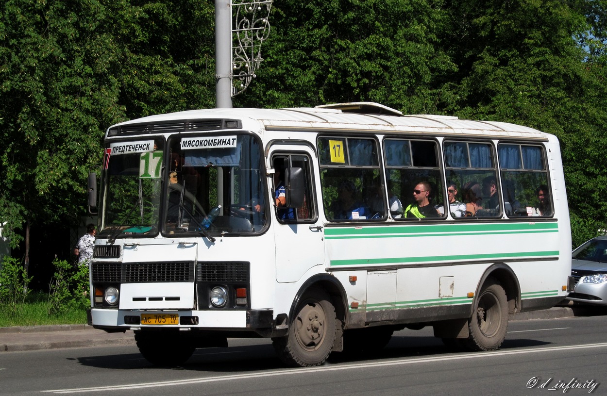 Томская область, ПАЗ-3205-110 № АС 705 70