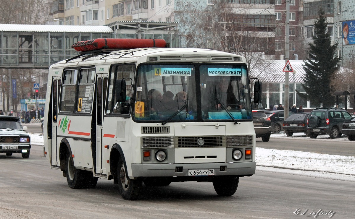 Томская область, ПАЗ-32054 № С 654 КХ 70