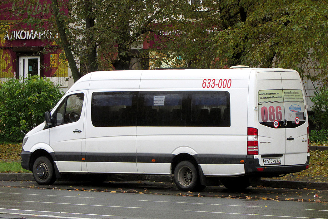 Вологодская область, Луидор-22360C (MB Sprinter) № Е 170 НВ 35