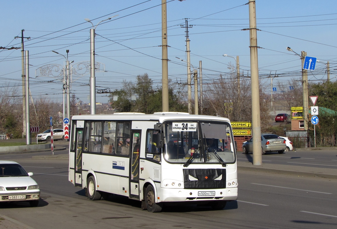 Красноярский край, ПАЗ-320412-05 № К 500 НС 124