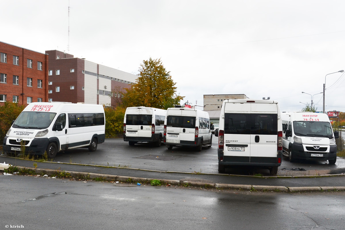 Мурманская область, IRITO Boxer L4H2 (Z8P) № Т 399 МЕ 51; Мурманская область, IRITO Boxer L4H2 (Z8P) № Т 404 МЕ 51; Мурманская область, Нижегородец-2227SK (Peugeot Boxer) № Н 908 МН 51; Мурманская область — Разные фотографии